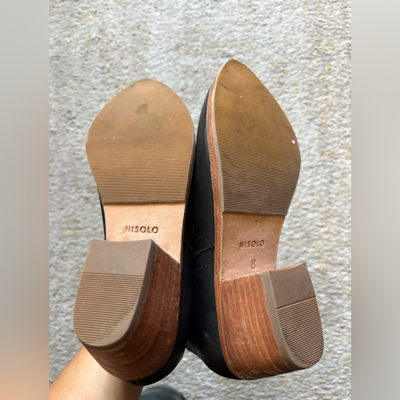 Nisolo Leather Pointed Toe Booties Size 8 - Picture 4 of 7
